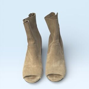 Bettye Muller Tan Ankle Booties